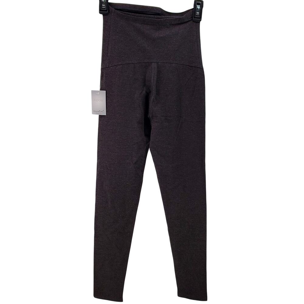 A Glow Maternity Size XS Essential Mat Legging Dark‎ Gray New